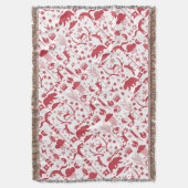 レッドホリ素朴ディムーンクラウドベアーディアロッジ スローブランケット (正面縦)