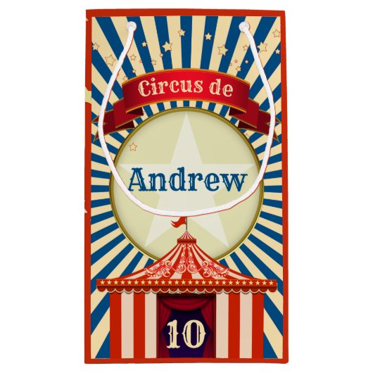 レッドホワイトとブルースターサーカスビッグトップ スモールペーパーバッグ (裏面)