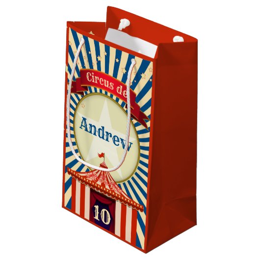 レッドホワイトとブルースターサーカスビッグトップ スモールペーパーバッグ (裏面アングル)