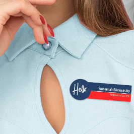 レッドホワイトとブルーハローカスタム 名札