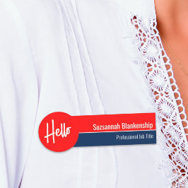 レッドホワイトとブルーハローカスタム 名札