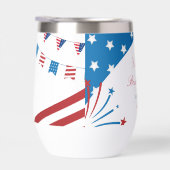 レッドホワイトとブルー4th of 7月ブライダルシャワースワッグ (右面)