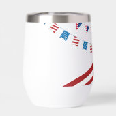 レッドホワイトとブルー4th of 7月ブライダルシャワースワッグ (背面)