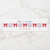 レッドホワイトと私が7月4日バチェロレッテ ペットボトルラベル (シングルラベル)