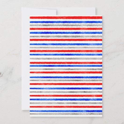 レッドホワイトと私は7月の4日ブライダルシャワー 招待状 (裏面)