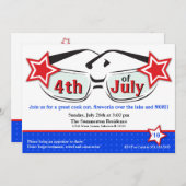 レッドホワイトアンドブルーサングラス招待状 招待状 (正面/裏面)