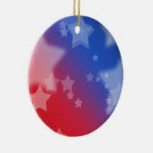 レッドホワイトアンドブルースターズオーナメント セラミックオーナメント (右)