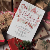 レッドホワイトウィンターボタニカルホリデーオープンハウス 招待状