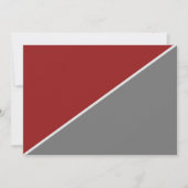 レッドホワイトウィンターラブ魔法ベビーシャワー 招待状 (裏面)