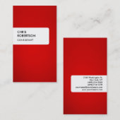 レッドホワイトカラフルクリエイティブ魅力的名刺 名刺 (正面/裏面)