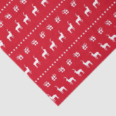 レッドホワイトクリスマスホリデートナカイ&ギフト 薄葉紙 (詳細)