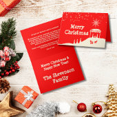 レッドホワイトクリスマス出生のシーン年次更新 シーズンカード