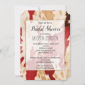 レッドホワイトクリーム ウエスタンカウハイド 招待状 (正面)