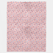 レッドホワイトグリッターブルースターズストライプズ フリースブランケット (正面)