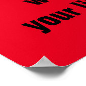 レッドホワイトステー前向きやる気を起こさせる感動的 ポスター (角)