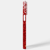 レッドホワイトスノーイドリップスノーフレーク名前をカスタムする Case-Mate iPhoneケース (裏面 / 右)