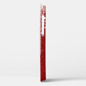 レッドホワイトスノーイドリップスノーフレーク名前をカスタムする Case-Mate iPhoneケース (裏面 / 左)