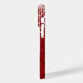 レッドホワイトスノーイドリップスノーフレーク名前をカスタムする Case-Mate iPhoneケース (裏面 / 左)