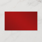 レッドホワイトスノーフレークウィンターウェディング座席表 プレイスカード (裏面)