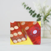 レッドホワイトダイス ポストカード (スタンド正面)