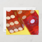 レッドホワイトダイス ポストカード (正面/裏面)