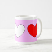 レッドホワイトハートズバレンタインデー4デレク コーヒーマグカップ (正面右)