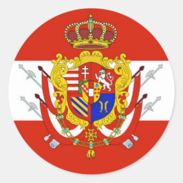 レッドホワイトバナートスカーナ公国 ラウンドシール