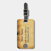 レッドホワイトバナートスカーナ公国 ラゲッジタグ (正面縦)