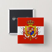 レッドホワイトバナートスカーナ公国 缶バッジ (正面&裏面)