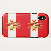 レッドホワイトバナートスカーナ公国 Case-Mate iPhoneケース (裏面(横))