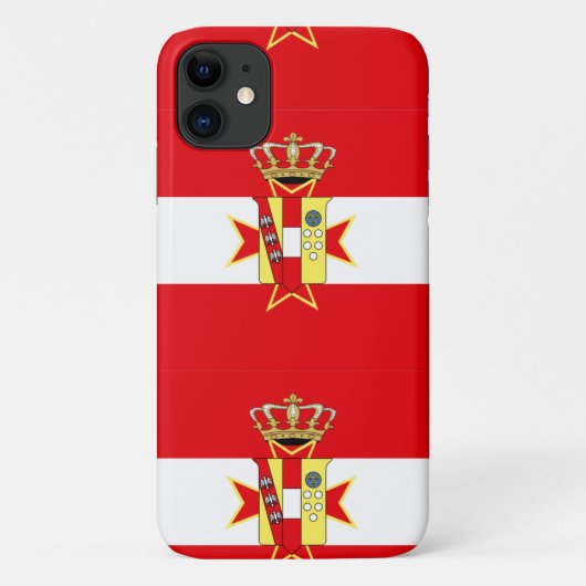 レッドホワイトバナートスカーナ公国 Case-Mate iPhoneケース (裏面)