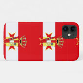 レッドホワイトバナートスカーナ公国 Case-Mate iPhoneケース (裏面(横))