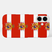 レッドホワイトバナートスカーナ公国 Case-Mate iPhoneケース (裏面 (横))