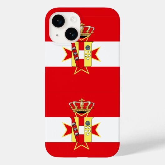 レッドホワイトバナートスカーナ公国 Case-Mate iPhoneケース (裏面)