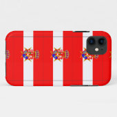 レッドホワイトバナートスカーナ公国 Case-Mate iPhoneケース (裏面(横))