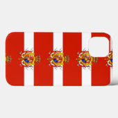 レッドホワイトバナートスカーナ公国 Case-Mate iPhoneケース (裏面 (横))