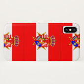 レッドホワイトバナートスカーナ公国 Case-Mate iPhoneケース (裏面(横))