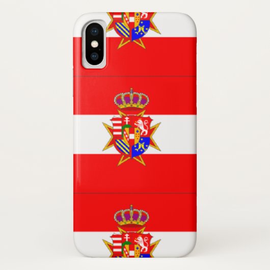 レッドホワイトバナートスカーナ公国 Case-Mate iPhoneケース (裏面)