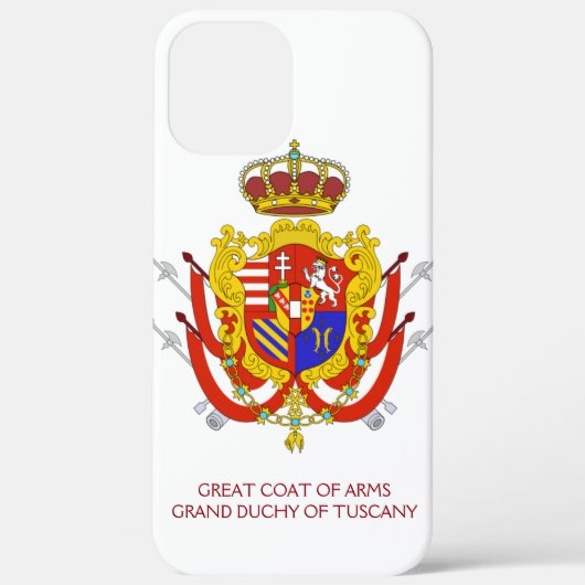 レッドホワイトバナートスカーナ公国 Case-Mate iPhoneケース (裏面)
