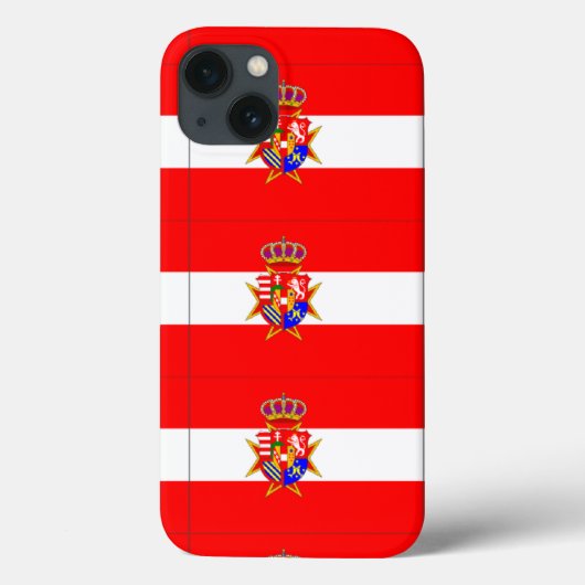 レッドホワイトバナートスカーナ公国 Case-Mate iPhoneケース (裏面)