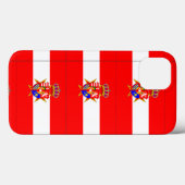 レッドホワイトバナートスカーナ公国 Case-Mate iPhoneケース (裏面 (横))