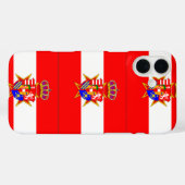 レッドホワイトバナートスカーナ公国 Case-Mate iPhoneケース (裏面 (横))