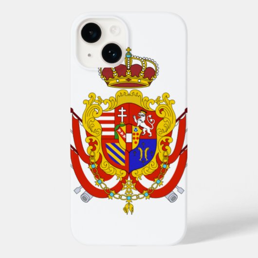 レッドホワイトバナートスカーナ公国 Case-Mate iPhoneケース (裏面)