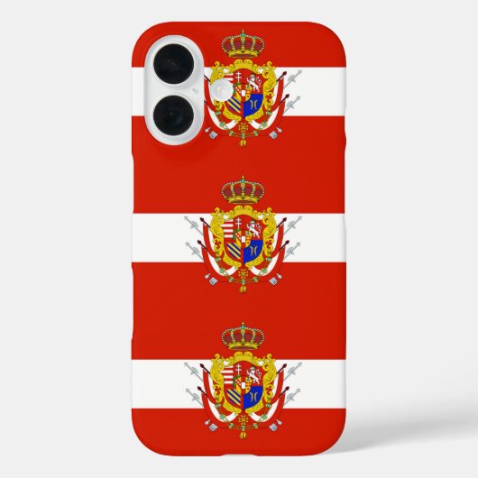 レッドホワイトバナートスカーナ公国 Case-Mate iPhoneケース (裏面)