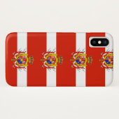 レッドホワイトバナートスカーナ公国 Case-Mate iPhoneケース (裏面(横))