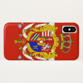 レッドホワイトバナートスカーナ公国 Case-Mate iPhoneケース (裏面(横))