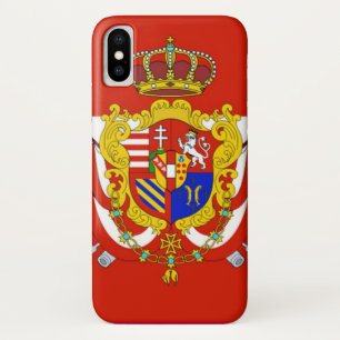 レッドホワイトバナートスカーナ公国 iPhone X ケース