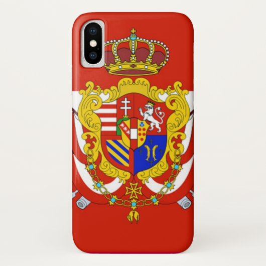 レッドホワイトバナートスカーナ公国 Case-Mate iPhoneケース (裏面)