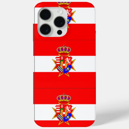 レッドホワイトバナートスカーナ公国 Case-Mate iPhoneケース (裏面)