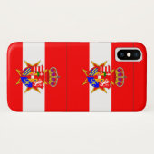 レッドホワイトバナートスカーナ公国 Case-Mate iPhoneケース (裏面(横))